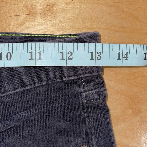Crewcuts Kids Adjustable Waist Cotton Blend Corduroy Pants Black Size 12 - Picture 8 of 9